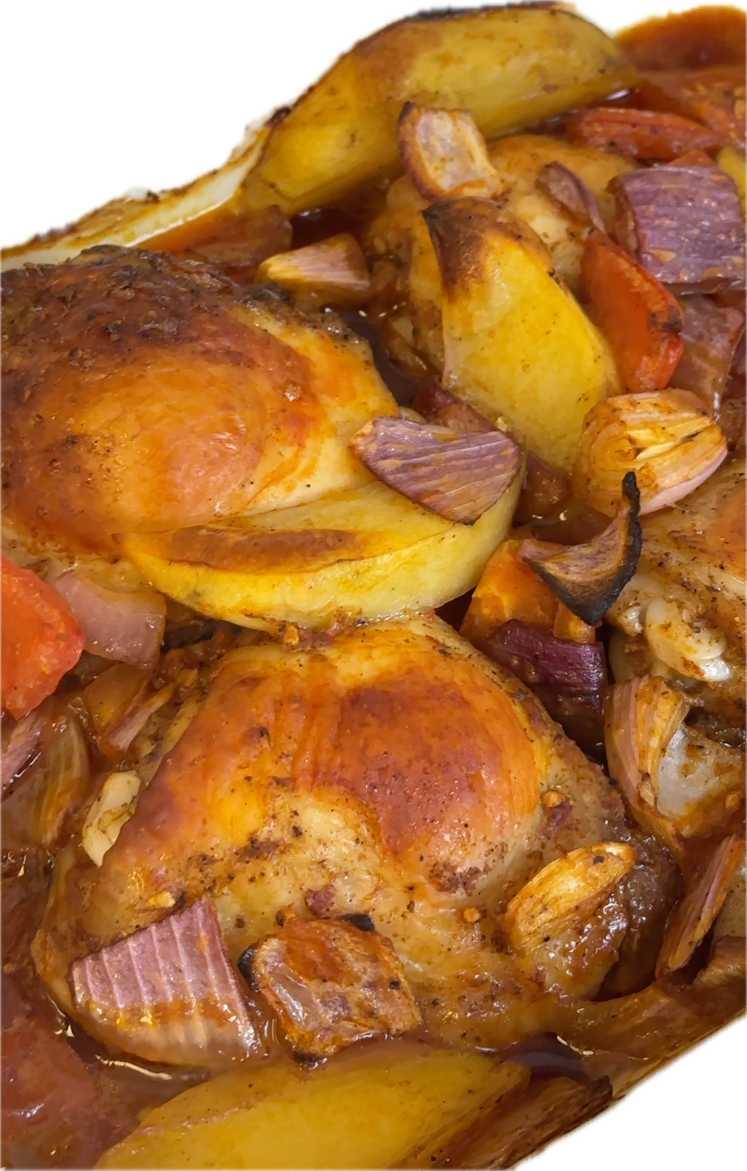 Lebanese Roasted Chicken with Potatoes and Veggies